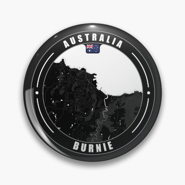 Item preview, Burnie Australia City Map  designed and sold by Thistle-TShop.