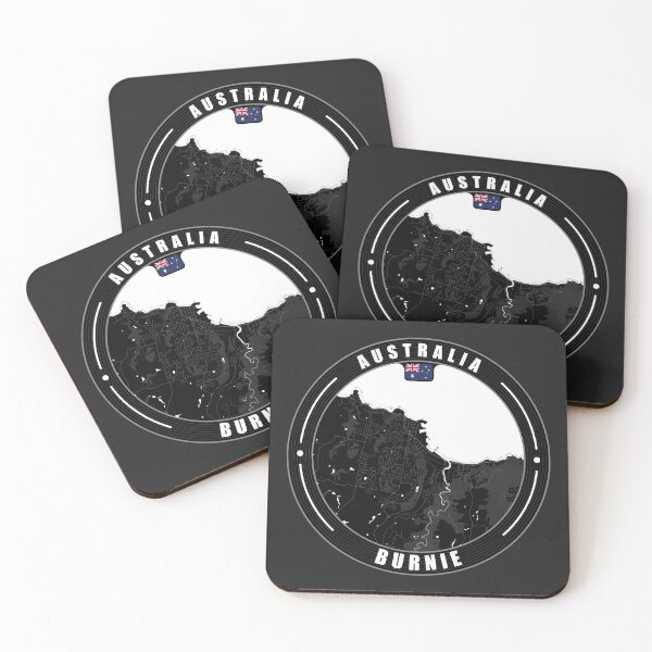 Item preview, Burnie Australia City Map  designed and sold by Thistle-TShop.