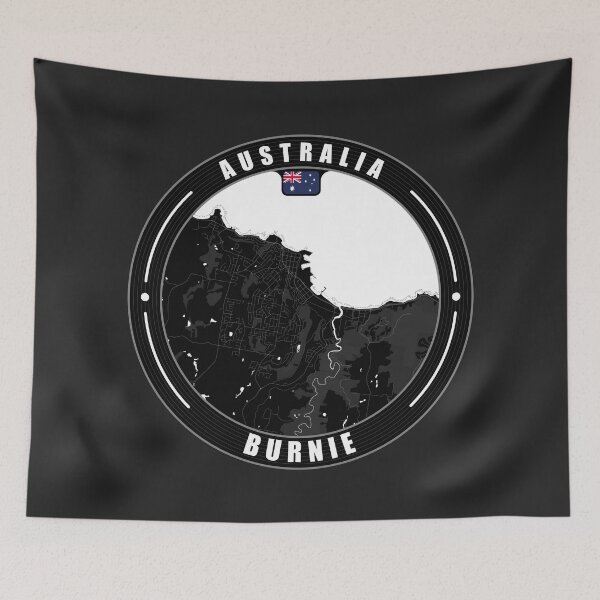 Item preview, Burnie Australia City Map  designed and sold by Thistle-TShop.