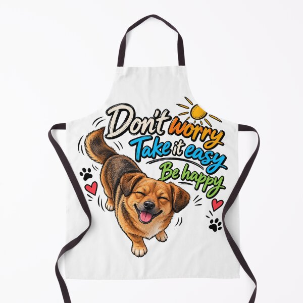 Item preview, Don’t Worry, Take It Easy, Be Happy – Happy Dog designed and sold by NOVS·94.