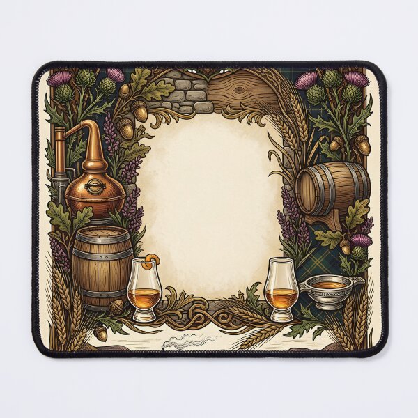 Item preview, Highland Whisky Thistle Heritage Frame designed and sold by ArtlightStudio.