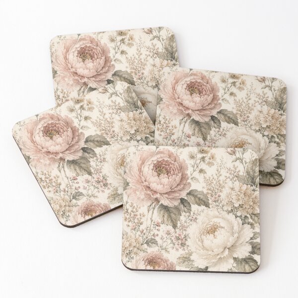 Item preview, Vintage Romantic Roses and Peonies Floral Pattern designed and sold by Mikena1996.