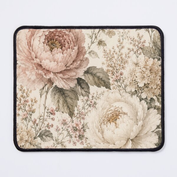Item preview, Vintage Romantic Roses and Peonies Floral Pattern designed and sold by Mikena1996.