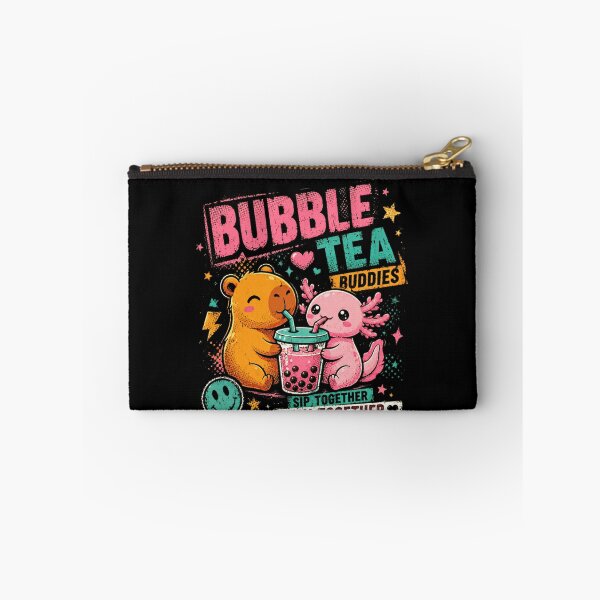Item preview, Bubble Tea Buddies Sip Together Stay Together Axolotl Bear Friendship Boba Lovers designed and sold by JonesFlora2025.