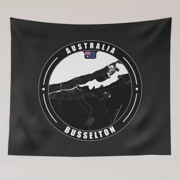 Item preview, Busselton Australia City Map  designed and sold by Thistle-TShop.
