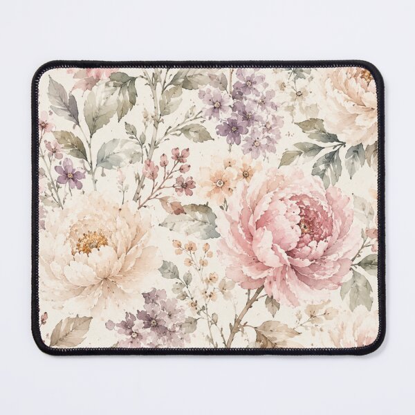 Item preview, Romantic Pastel Peonies and Wildflowers Pattern designed and sold by Mikena1996.