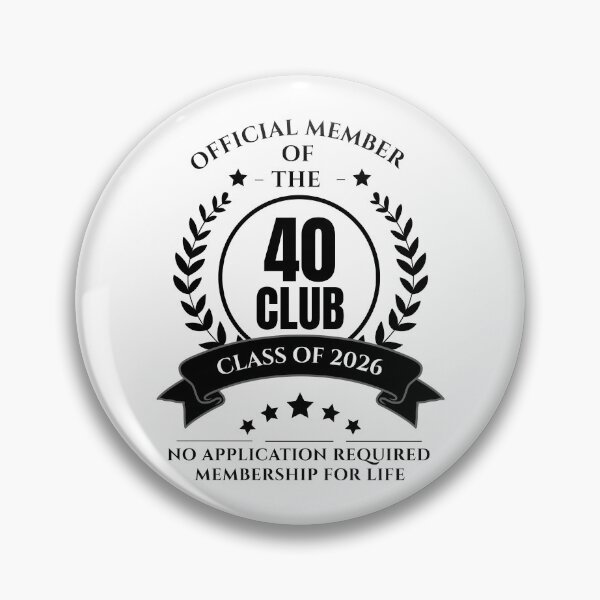 Item preview, Official Member of 40 Club Birthday designed and sold by NumbersFort.