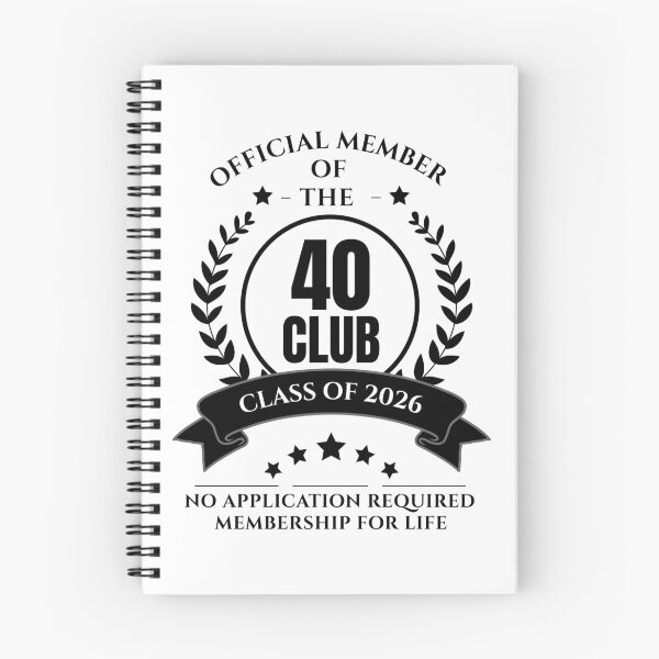 Item preview, Official Member of 40 Club Birthday designed and sold by NumbersFort.