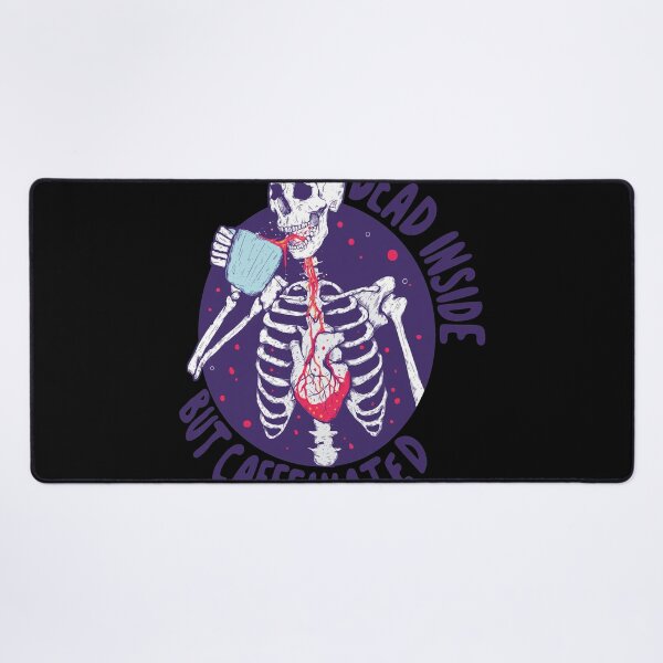 Item preview, Skeleton Drinking Coffee Dead Inside Caffeinated designed and sold by ANGELREYNOLS.