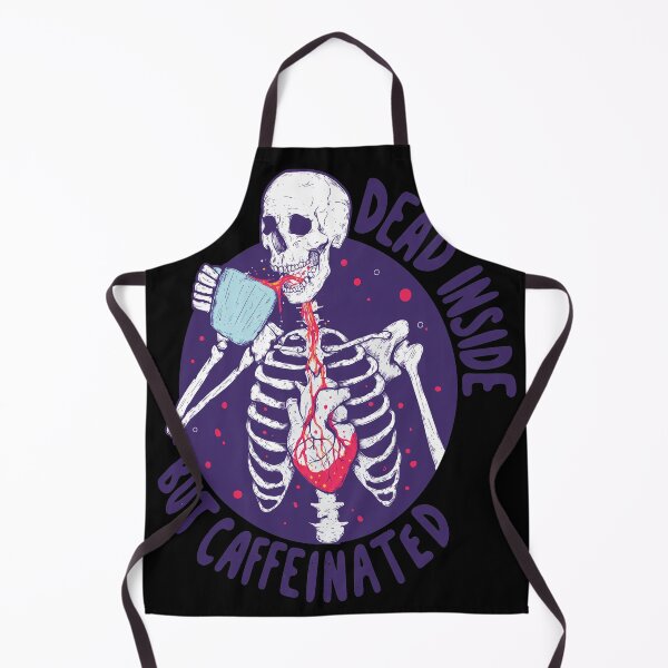 Item preview, Skeleton Drinking Coffee Dead Inside Caffeinated designed and sold by ANGELREYNOLS.