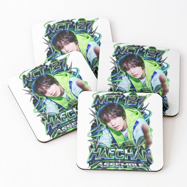 Item preview, Blingy Haechan NCT Electric Green Tribal Chrome Graphic designed and sold by Valeree Store.