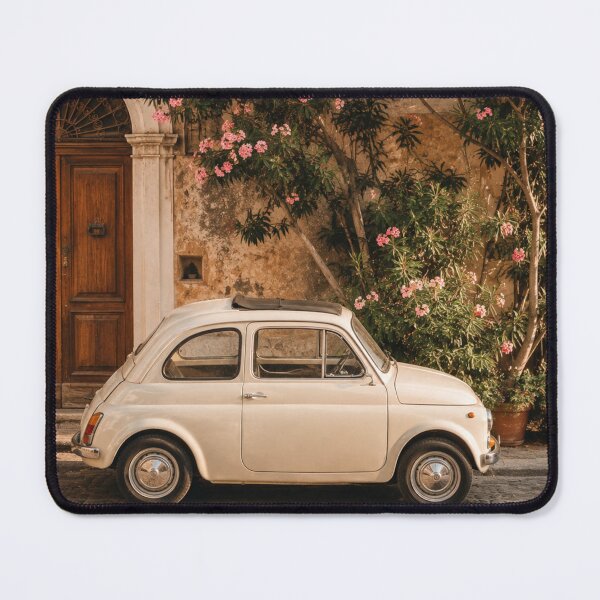 Item preview, Italian Street with Vintage Car and Flowers designed and sold by Soul & Nature Studio.