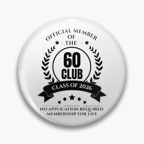 Item preview, Official Member of 60 Club Birthday designed and sold by NumbersFort.