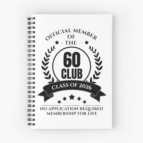 Item preview, Official Member of 60 Club Birthday designed and sold by NumbersFort.