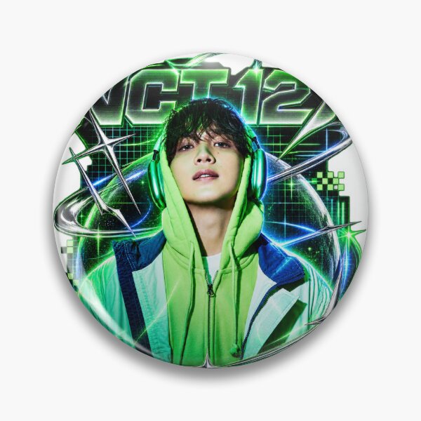 Item preview, NCT Haechan Assemble Y2K Acid Graphic Neon Glow Art designed and sold by Valeree Store.