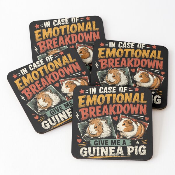Item preview, In Case Of Emotional Breakdown Give Me A Guinea Pig Pet Owner Animal Lover designed and sold by JonesFlora2025.