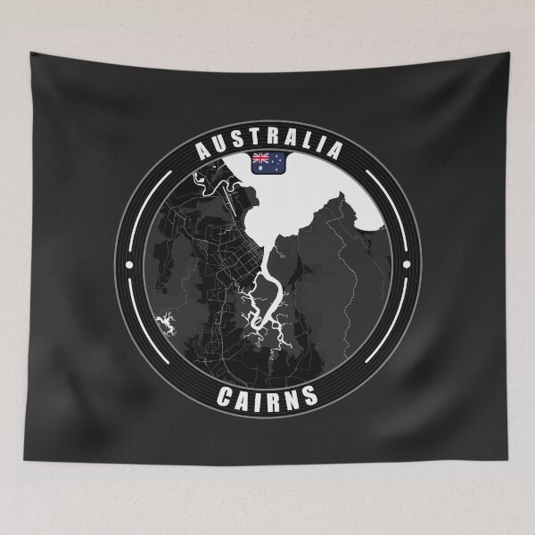 Item preview, Cairns Australia City Map  designed and sold by Thistle-TShop.