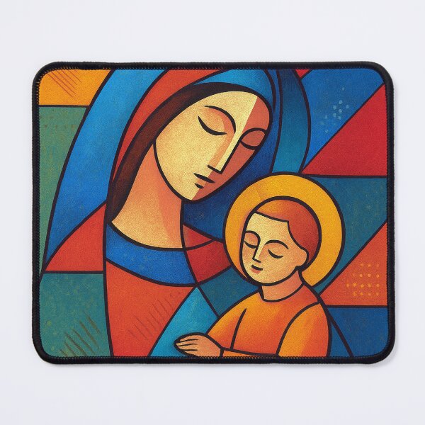 Item preview, Virgin Mary with Jesus illustration – Sacred Christian Art designed and sold by GalleryKauffeld.