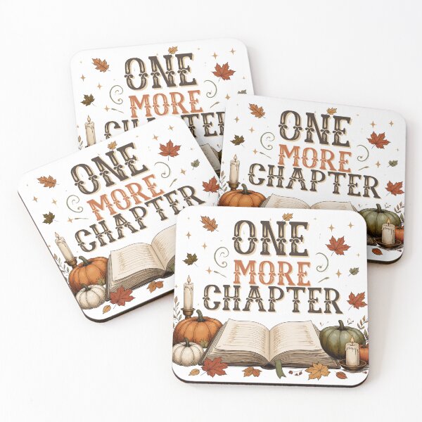 Item preview, One More Chapter – Cozy Autumn Book Lover Design | Fall Reading Pumpkin & Candle Aesthetic designed and sold by MaafiaArtsThai.