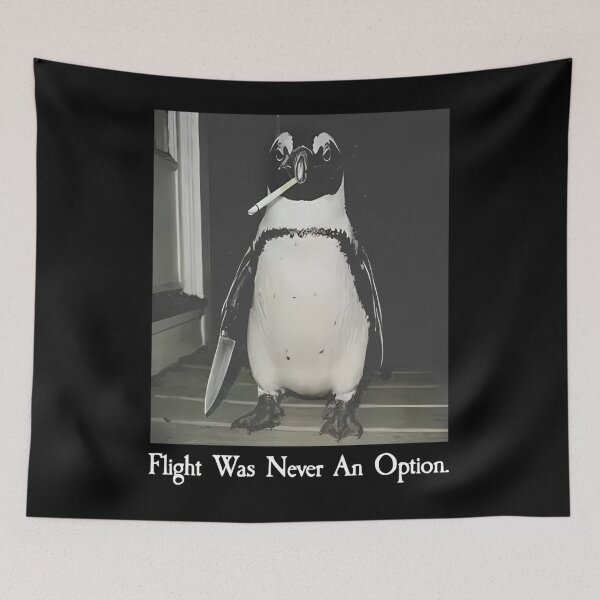 Item preview, Flight was Never an Option Penguin Smoking Funny Bird designed and sold by RileyAngelaShop.