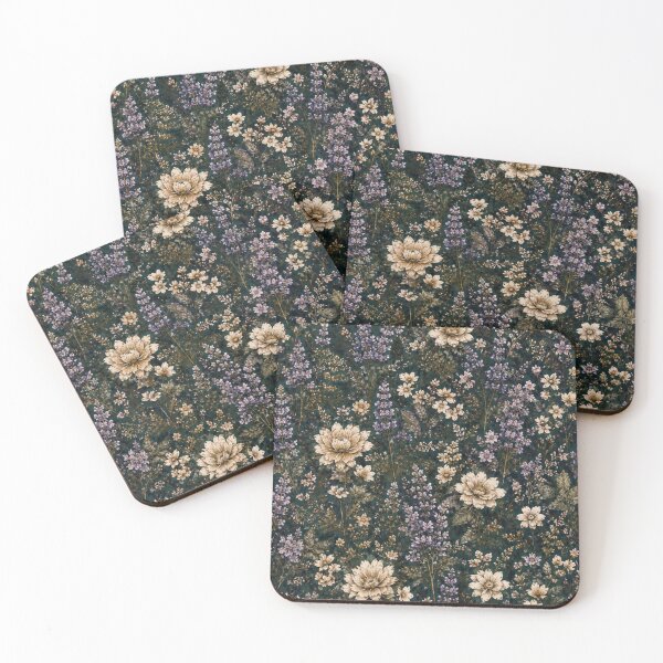 Item preview, Dark Vintage Wildflower Garden Floral Pattern designed and sold by Mikena1996.