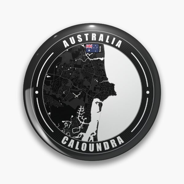 Item preview, Caloundra Australia City Map  designed and sold by Thistle-TShop.