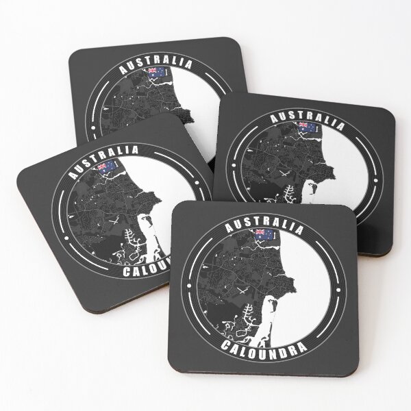 Item preview, Caloundra Australia City Map  designed and sold by Thistle-TShop.