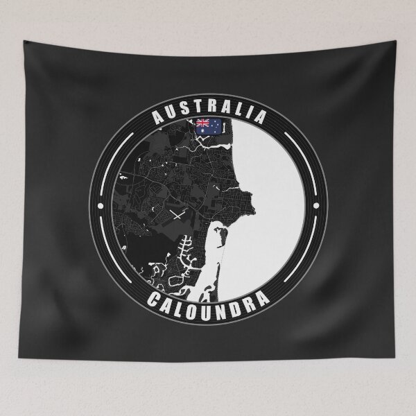 Item preview, Caloundra Australia City Map  designed and sold by Thistle-TShop.