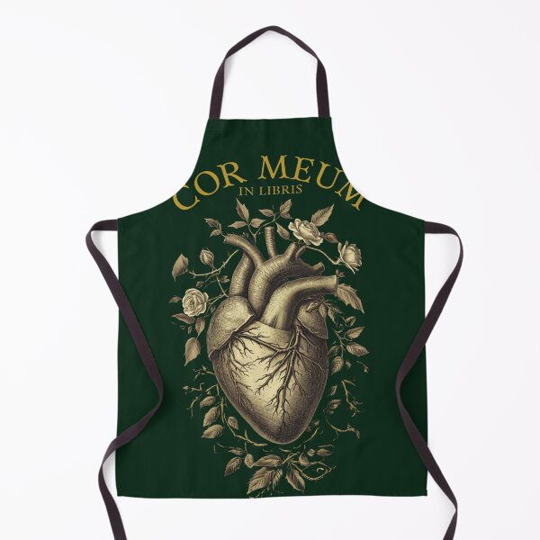 Item preview, Cor Meum In Libris - Vintage Anatomical Heart & Roses designed and sold by DecibelDecor034.