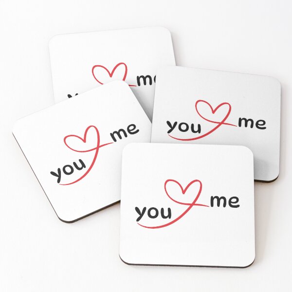 Item preview, You And Me Red Heart Line Art - Cute Couple Graphic designed and sold by Frafri92.