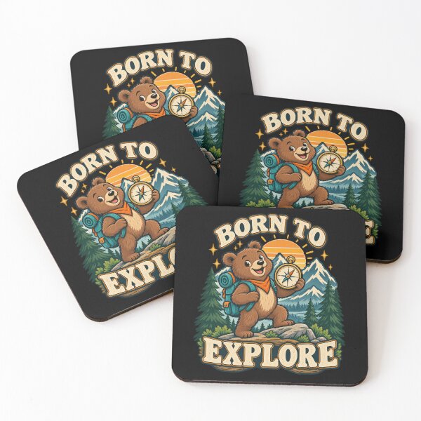 Item preview, Born to Explore Bear designed and sold by Side Quest Co..