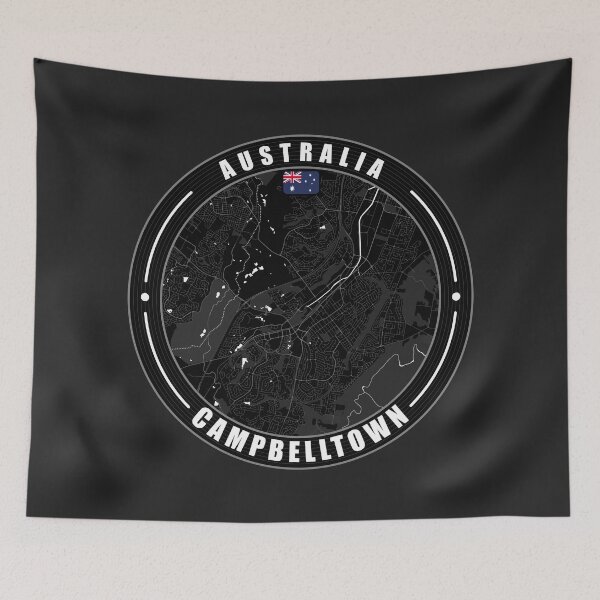 Item preview, Campbelltown Australia City Map  designed and sold by Thistle-TShop.