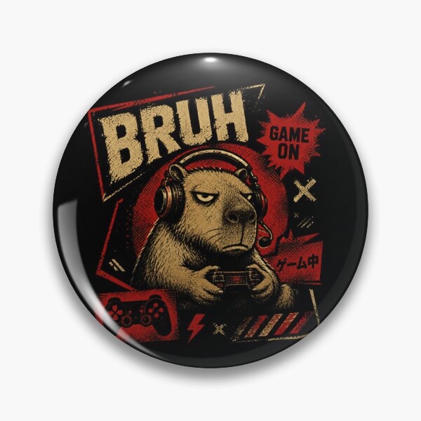 Item preview, Bruh Game On Capybara Gamer Gaming Video Game Fan designed and sold by JonesFlora2025.