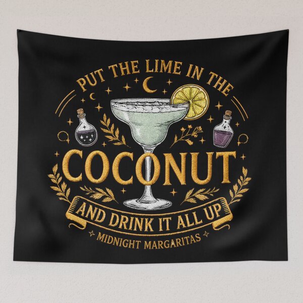 Item preview, Vintage Coconut Margaritas Retro Halloween Magic Practical designed and sold by NguboNorento.