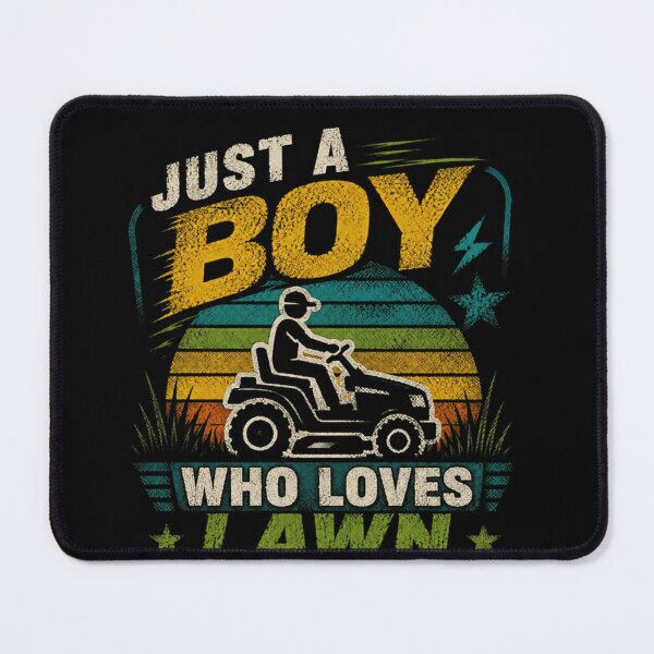 Item preview, Just A Boy Who Loves Lawn Mowers Lawn Care Mowing Enthusiast designed and sold by RetroMini2026.