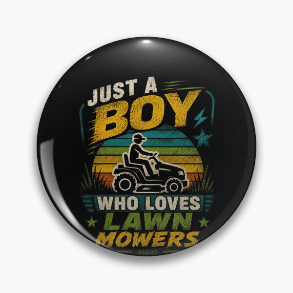 Item preview, Just A Boy Who Loves Lawn Mowers Lawn Care Mowing Enthusiast designed and sold by RetroMini2026.
