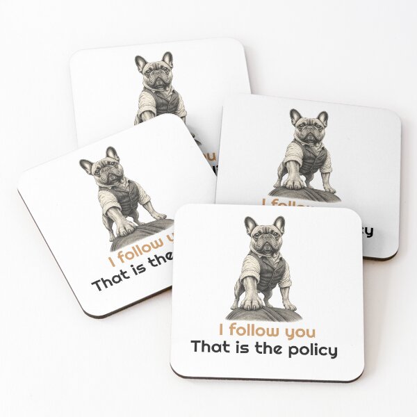 Item preview, Funny French Bulldog Follow you Quote  designed and sold by bluesquidink.