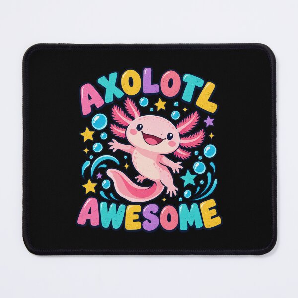 Item preview, Cheerful Axolotl Bubble Parade designed and sold by Side Quest Co..