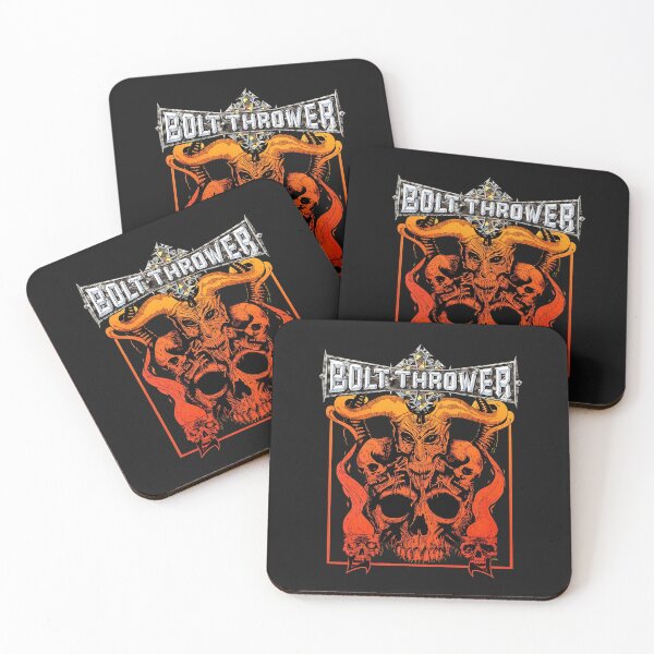 Item preview, BOLT THROWER Demonic Skull Flames Gothic Metal Logo designed and sold by ChrisSmi.