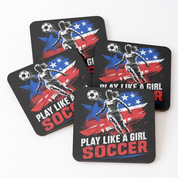 Item preview, Play Like A Girl Soccer Women's Sports USA Athlete designed and sold by RetroMini2026.