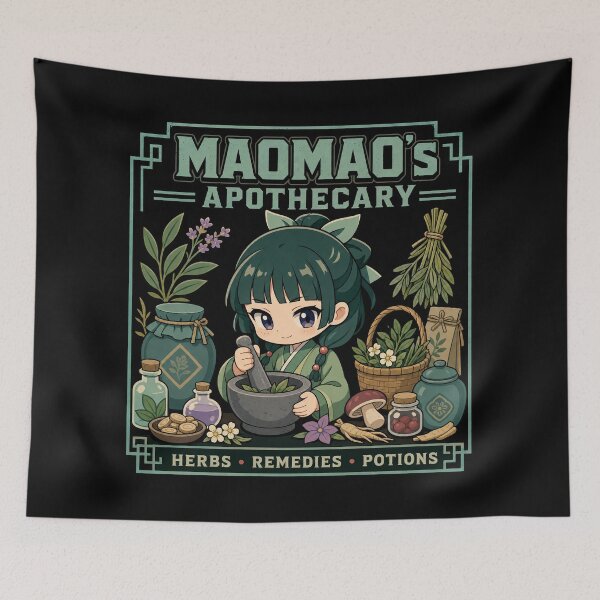 Item preview, Maomao apothecary diaries herbs fan art designed and sold by Olena Du.
