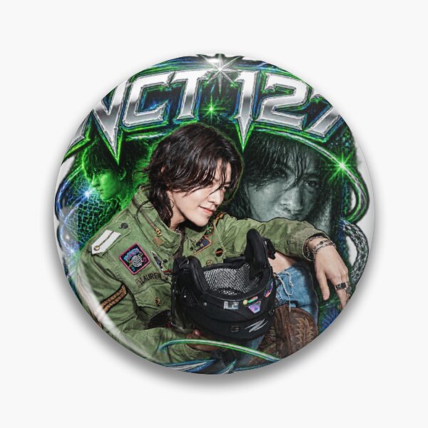 Item preview,  Blingy Yuta NCT Electric Green Tribal Chrome Graphic designed and sold by Valeree Store.