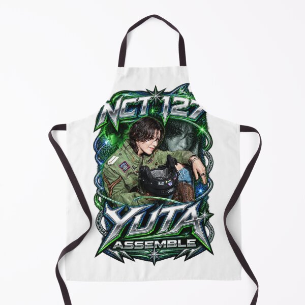Item preview, Blingy Yuta NCT Electric Green Tribal Chrome Graphic designed and sold by Valeree Store.