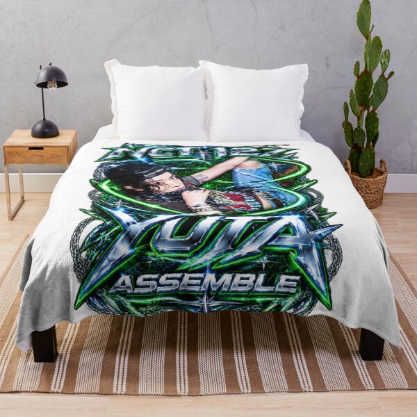 Item preview, NCT Yuta Assemble Y2K Acid Graphic Neon Glow Art designed and sold by Valeree Store.