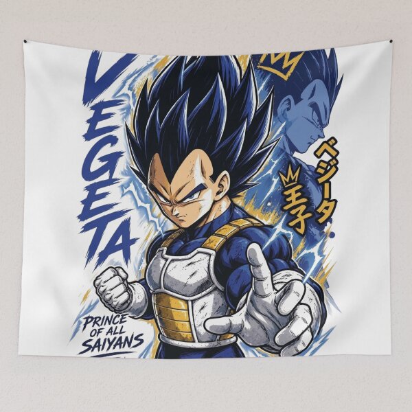 Item preview, Prince Of All Saiyans Vegeta Graphic Art designed and sold by FreakToons.