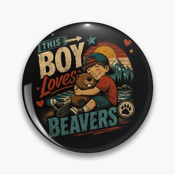 Item preview, This Boy Loves Beavers Kid Wildlife Animal Fan designed and sold by JonesFlora2025.