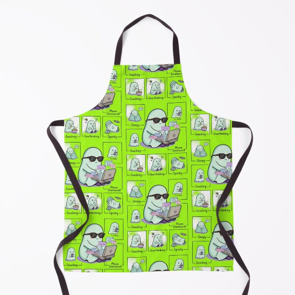 Item preview, Ghost Daily Routine Mood Board - Cute Introvert Humor Meme designed and sold by LUKOWEAR.
