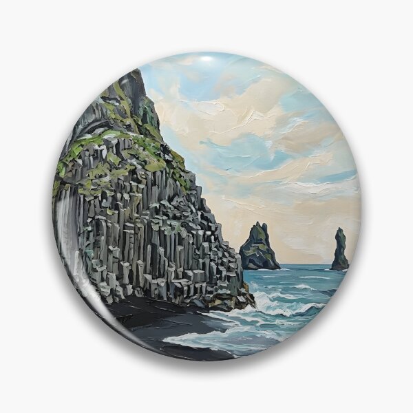Item preview, Black Sand Beach  Acrylic Travel Print Iceland designed and sold by POSTERIOCREW.