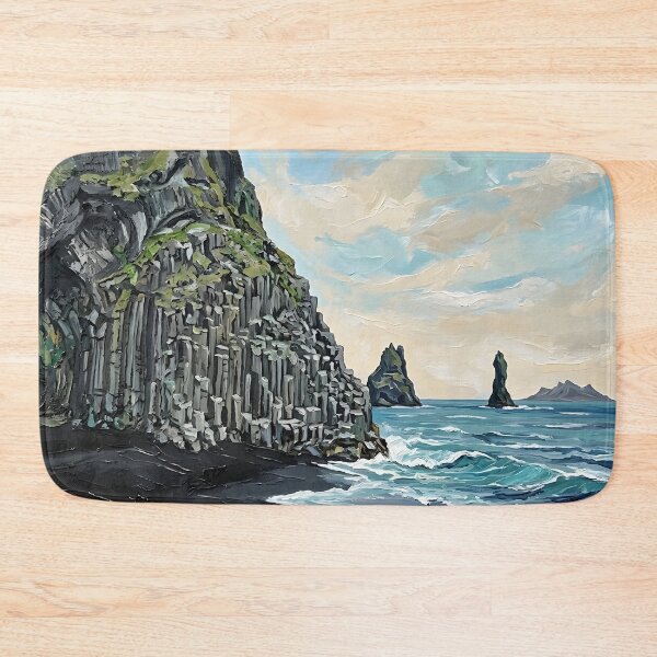 Item preview, Black Sand Beach  Acrylic Travel Print Iceland designed and sold by POSTERIOCREW.