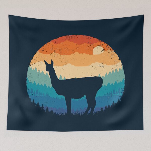 Item preview, Retro Vicuña - Guanaco designed and sold by TigerTom Design.